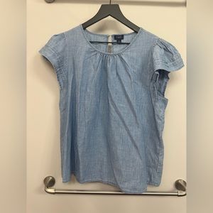 NWOT J Crew Chambray Top size M
